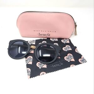 QUAY Australia x BENEFIT sunglasses black tinted love